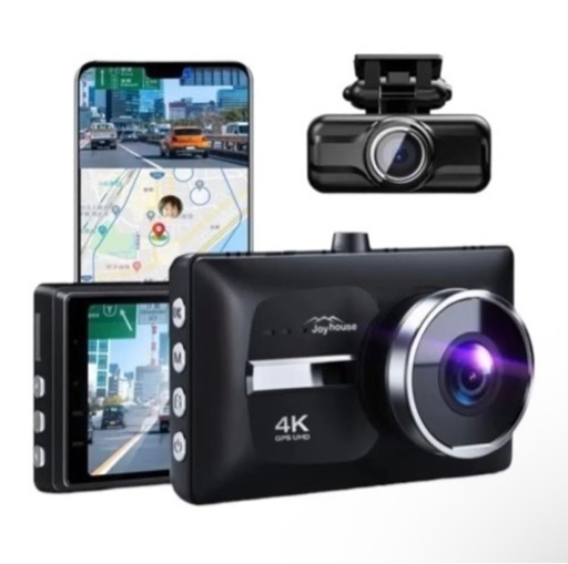 新品 Joy house ドライブレコーダー 前後カメラ GPS搭載 駐車場監視機能