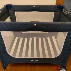【2023/6/23処分予定】カトージ　ポータブルベビーベッドの画像
