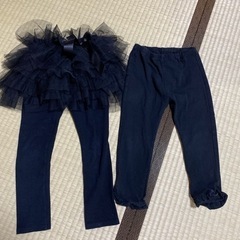 ユニクロ　レギンス　スカッツ　100 110cm ２枚