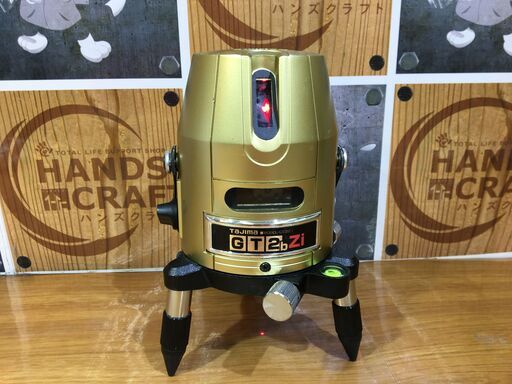 ( *´艸｀)★値下げしました★タジマ　ｚGT5Z-N1　墨出し機　中古品　赤レーザー　受光器/ケース付き　【ハンズクラフト宜野湾店】