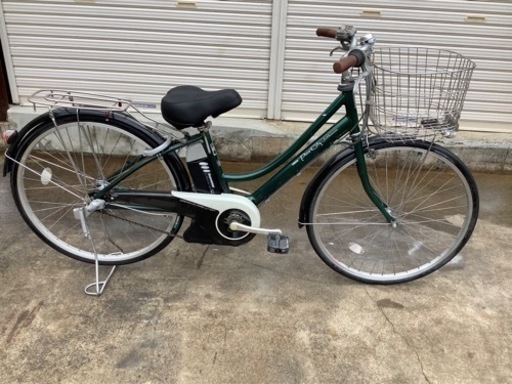102 ヤマハ新機種電動アシスト自転車pas city26インチグリーンアルミボディー