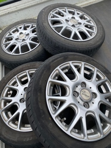 軽自動車⭐️14インチタイヤホイールセット⭐️一本タイヤ交換したので７分山程です⭐️東金市