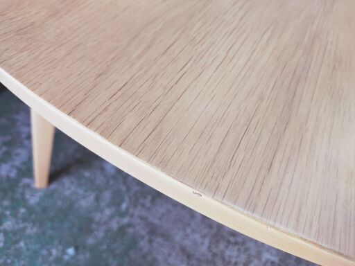 千趣会 集える円形ダイニングテーブル 直径約110cm 食卓テーブル 天然木 丸テーブル 