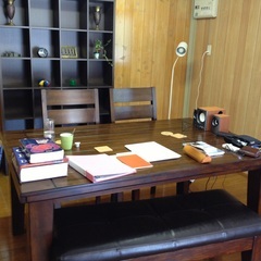 アメリカダイニングテーブル　*イエローボックスで購入の画像