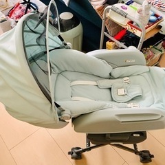 【美品】KATOJI カトージ　スイングハイローチェア　ピッコロ　キャノピー付の画像