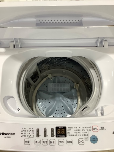 【中古】全自動洗濯機5.5kg/ハイセンスHW -G55E5KK/2018年製 全自動洗濯機 Hisense HW-T45D 2021年製 4.5kg 入荷致しました！
