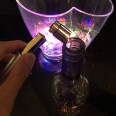 【引取限定・梱包無し】Francfrancボトルライト2本他オブジェまとめてジャンク扱いの画像