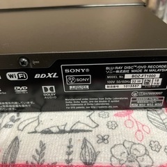 ソニー SONY 1TB 3番組同時 ブルーレイレコーダー BDZ-FT1000の画像