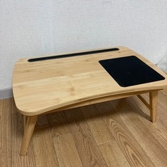 商談中 マルチタスキング バンブー ラップ トレイ ミニテーブル...