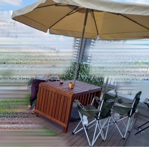 【引き取り限定】IKEAガーデンテーブル・パラソル・カバーセット【7月中旬まで】