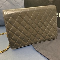 シャネル　CHANEL　ヴィンテージ　マトラッセ　ショルダー　ラムスキン　中古の画像