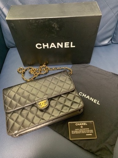 シャネル　CHANEL　ヴィンテージ　マトラッセ　ショルダー　ラムスキン　中古