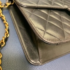 シャネル　CHANEL　ヴィンテージ　マトラッセ　ショルダー　ラムスキン　中古の画像