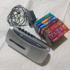 非常時に便利！ソニーのラジカセ（アダプター、ヘッドホン付）