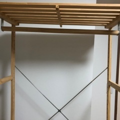 ※取引やり取り中【16日10:00までの受付】木製ワードローブの画像