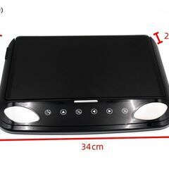 12.1インチ フリップダウンモニター LEDバックライト 車載用 液晶モニター HDMI RCA microSD USB 動画再生 7色LED 高画質の画像