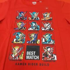 UNIQLO KIDS / 110㌢ 仮面ライダービルド Tシャツ2種『タグ付未使用品』の画像