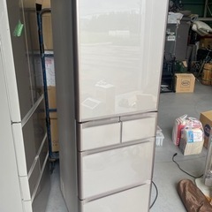 HITACHI ノンフロン冷凍冷蔵庫 401L 2018年製 自動製氷 真空チルド R-S40J(XN)クリスタルシャンパン 日立