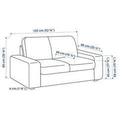 IKEA  2人掛けコンパクトソファの画像