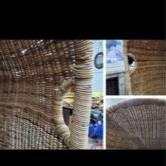 ラタン　チェア　ソファーの画像