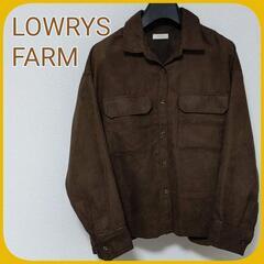 ★お好きなもの３点選べます★LOWRYS FARM レディース ベロア パイピング ロング シャツの画像