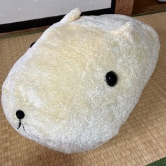 値下げ★ 白い　カピバラさん　大きめ　ぬいぐるみ