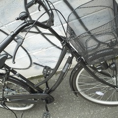 ママチャリ　黒 美品】ママチャリ黒