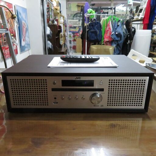 JVC ミニコンポ Bluetooth対応 NX-W30 ウッドキャビネット ウォールナット 動作確認済み|江別市のリサイクルショップドロップ