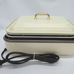 アイリスオーヤマ ミニホットプレート ricopa 2020年製 MHP-R102-C アイボリー たこ焼き 札幌市 豊平区の画像