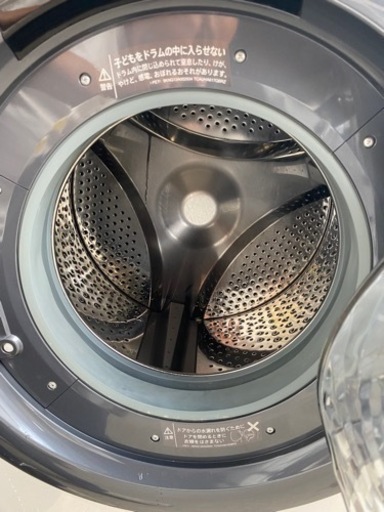 SHARP ドラム式洗濯機 ES-S7D-WR 2019年製 7kg●E055M850