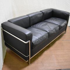 カッシーナ　黒レザー ソファ カッシーナ黒レザー ソファ