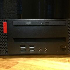 2017年発売モデル【一宮でWindows10搭載機！デスクトップPC　クアッドコアCPU Lenovo】一宮市のパソコン屋 Mr.Carnival（ミスカニ）です！PC修理・販売店【PayPay&各種クレジット使えます！】受け渡しは店舗にて(^^)/【デスクトップパソコン Core i5-7500/DDR4 RAM4GB/SSD128GB＋HDD500GB】の画像