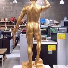 鍼灸 人体模型 天聖銅人 高さ90cm 整体 ツボ 整骨院 人模型 東洋医学 指破損 札幌市東区 新道東店の画像