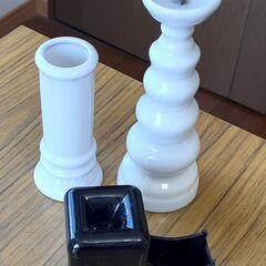 仏具　燭台　4.5寸　ローソク立、花入・線香入、マッチ消