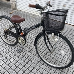【24インチ自転車】ジュニアサイズ　外装6段変速付　カゴ新品❗️若林自転車　浜大津店　SALE中❗️の画像