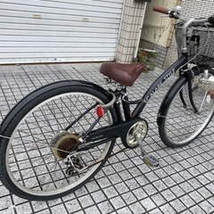 【24インチ自転車】ジュニアサイズ　外装6段変速付　カゴ新品❗️若林自転車　浜大津店　SALE中❗️の画像
