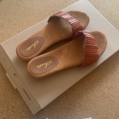 値下げ！ふわふわマシュマロインソールメッシュスリッパサンダルLL(24.5)サイズの画像