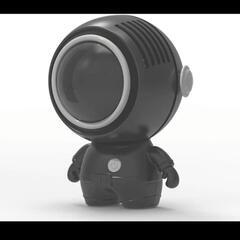 新品！宇宙飛行士型 ストラップ付ハンディファン 携帯扇風機の画像