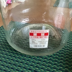 日本製　果実酒、梅酒の貯蔵瓶　8Lの画像