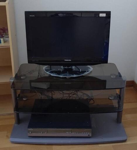 お取引中 東芝22型テレビ、東芝DVDレコーダー、ビデオ一体型DVDレコーダー