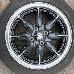 ①スズキ・アルト ターボRS 純正アルミホイール2本 程度良好品】スズキ アルト ターボRS 純正 14in 4.5J +45 PCD100 ENKEI