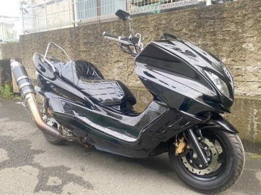 YAMAHA・マジェスティ・スピーカー付き・オールブラック・全国陸送可能〜