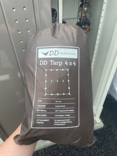 ddタープ 4×4 ブラウン