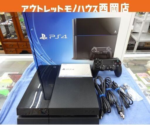PS4 CUH-1100A 500GB ジェットブラック 本体 コントローラー 動作確認済み 初期化済み プレステ4 西岡店
