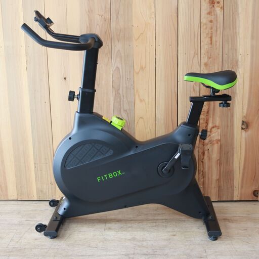 183)【美品】FITBOX LITE 第3世代 フィットネスバイク FBX-001B_01 エアロバイク スピンバイク 負荷8段階 
