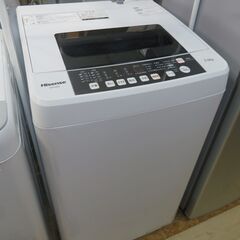 【愛知店舗】Hisense　ハイセンス　全自動電気洗濯機　5.5kg　縦型　上開き　ホワイト　HW-E5502 2017年製　エディオンオリジナルモデル