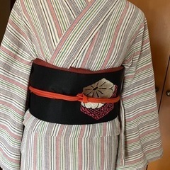 浴衣と帯の画像