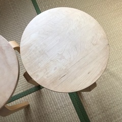 【IKEA】 FROSTA 木製 スツール 丸椅子 2セット　決まりました。の画像