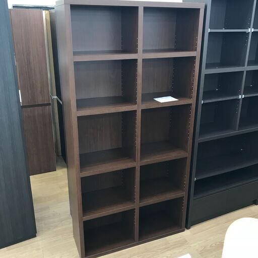 ★ジモティ割あり★ フナモコ 本棚 ブラウン H181×W90×D30 クリーニング済み KJ2111