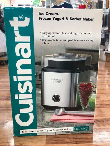 アイスクリームメーカー 未使用品 Cuisinart CIM-60PCJ  入荷しました！